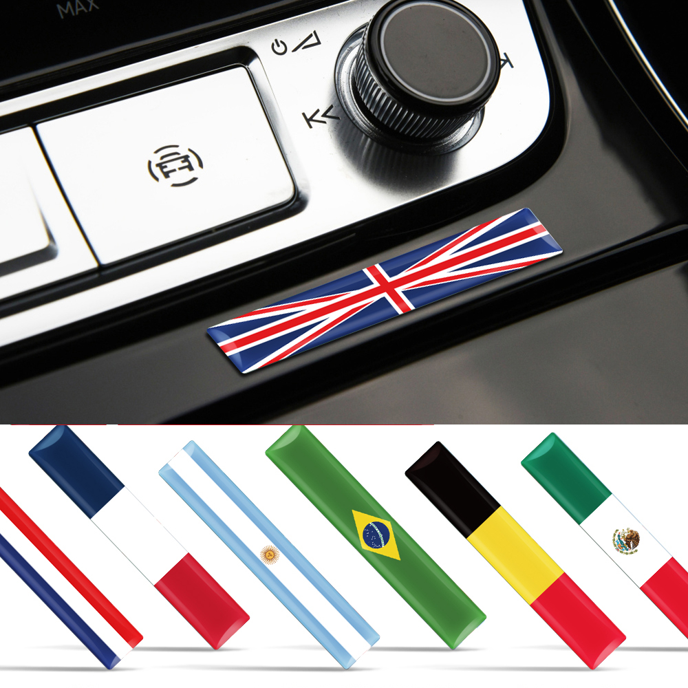 4pcs 3D Epoxy Flag Badge Auto  - Motorcycle Gear Auto recensione e prezzo