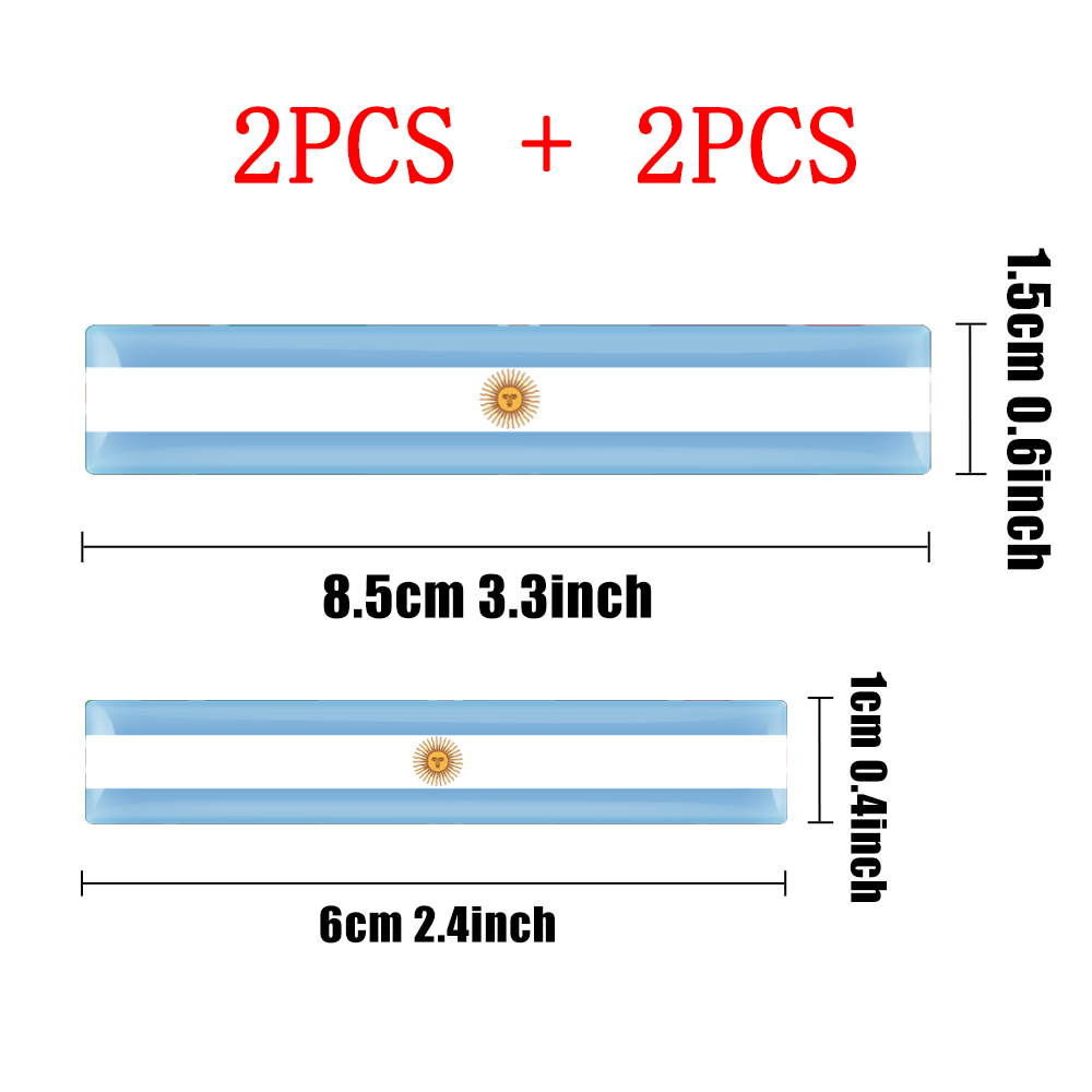 4pcs 3D Epoxy Flag Badge Auto  - Motorcycle Gear Auto recensione e prezzo