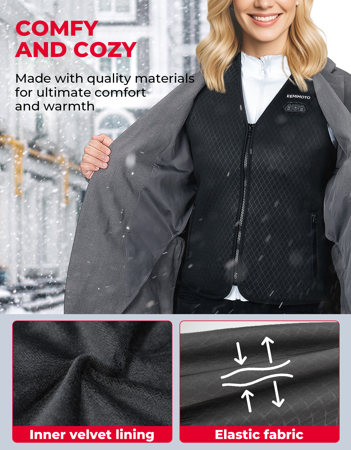 Unisex Heated Vest with 6 Heat - Motorcycle Gear Vest recensione e prezzo
