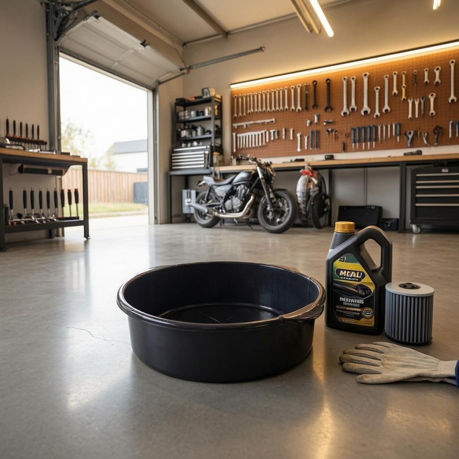 Oil Drain Pan Thickened Engine - Motorcycle Gear Auto recensione e prezzo