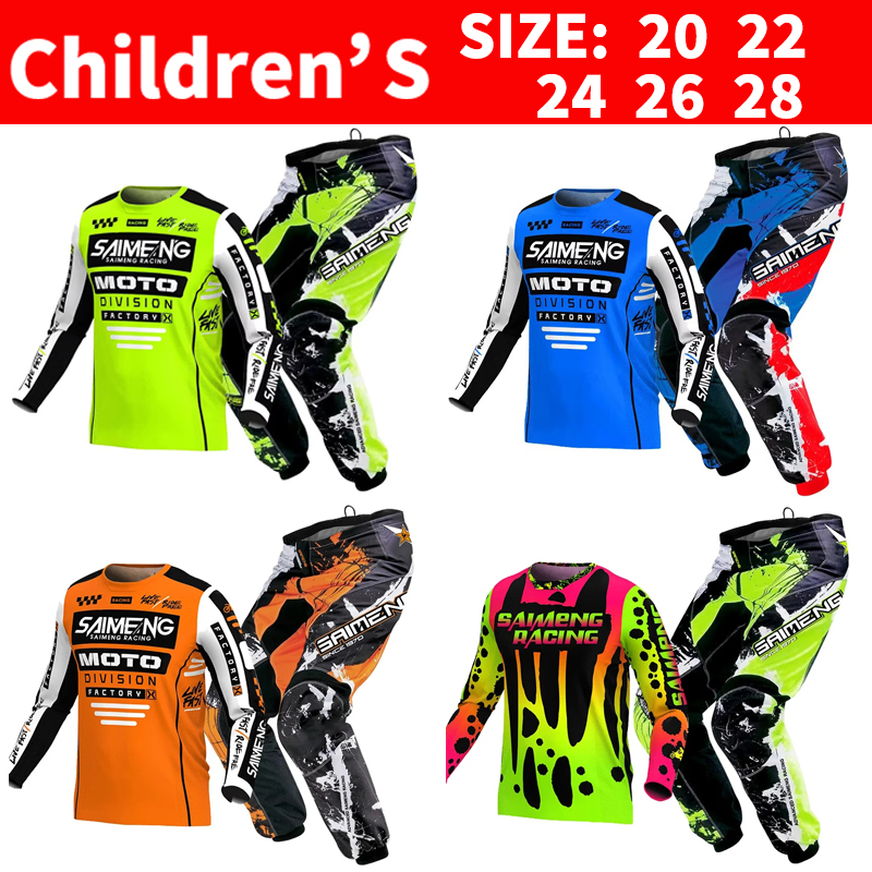 Motocross Jersey and Pants chi - Motorcycle Gear Kids recensione e prezzo