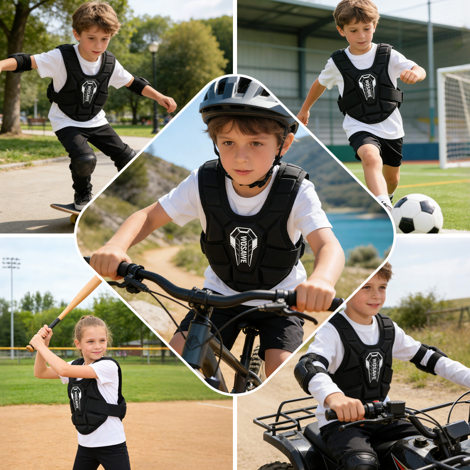 WOSAWE Children Motorcycle Act - Motorcycle Gear Youth recensione e prezzo