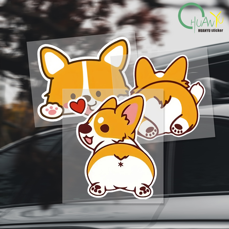 Car Cartoon Car Sticker Corgi  - Motorcycle Gear Auto recensione e prezzo