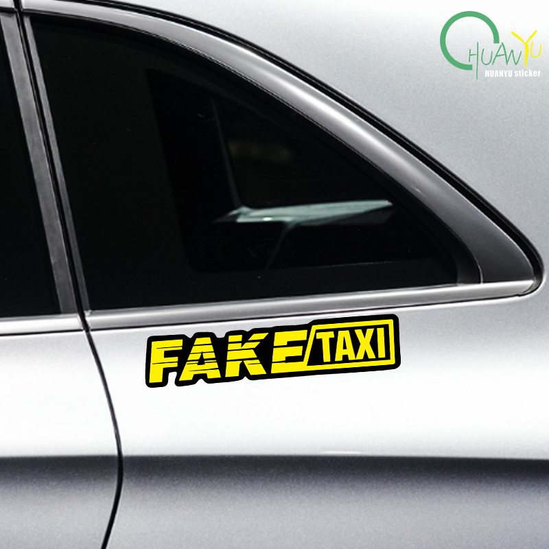 Yellow Fake Taxi Logo Pvc Wate - Motorcycle Gear Auto recensione e prezzo