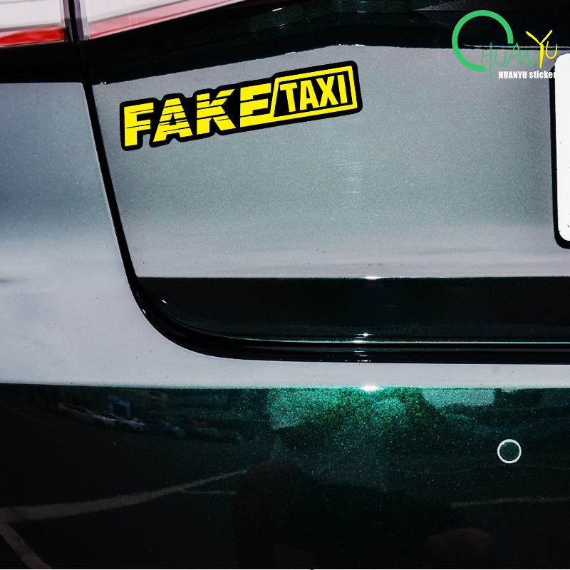 Yellow Fake Taxi Logo Pvc Wate - Motorcycle Gear Auto recensione e prezzo