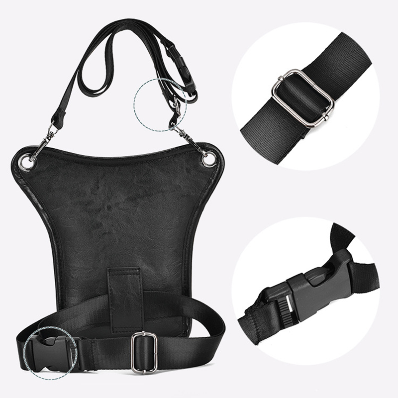 Vintage Pu Leather Waist Pack  - Motorcycle Gear Backpack recensione e prezzo