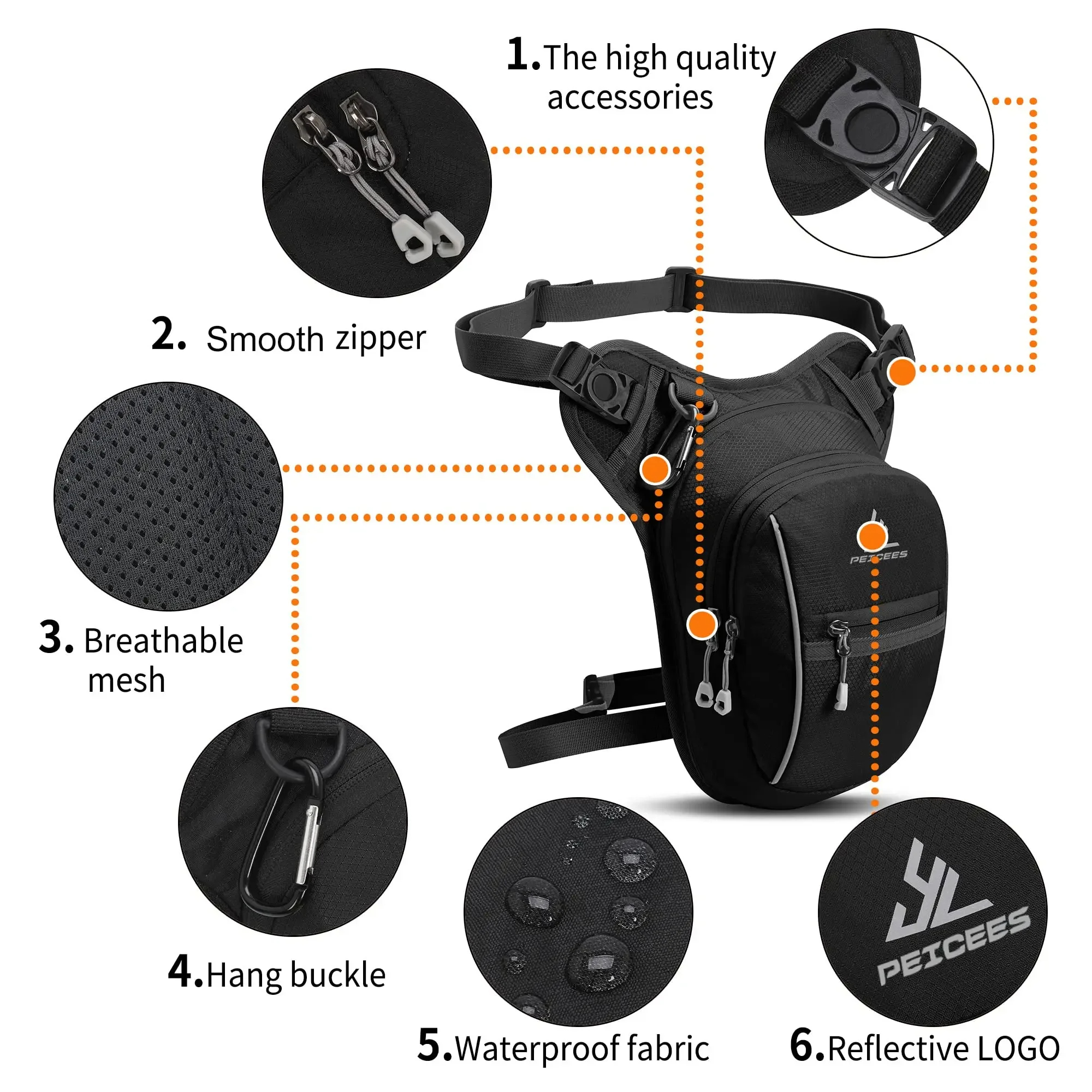 Motorcycle Leg Protector Bag,F - Motorcycle Gear Backpack recensione e prezzo