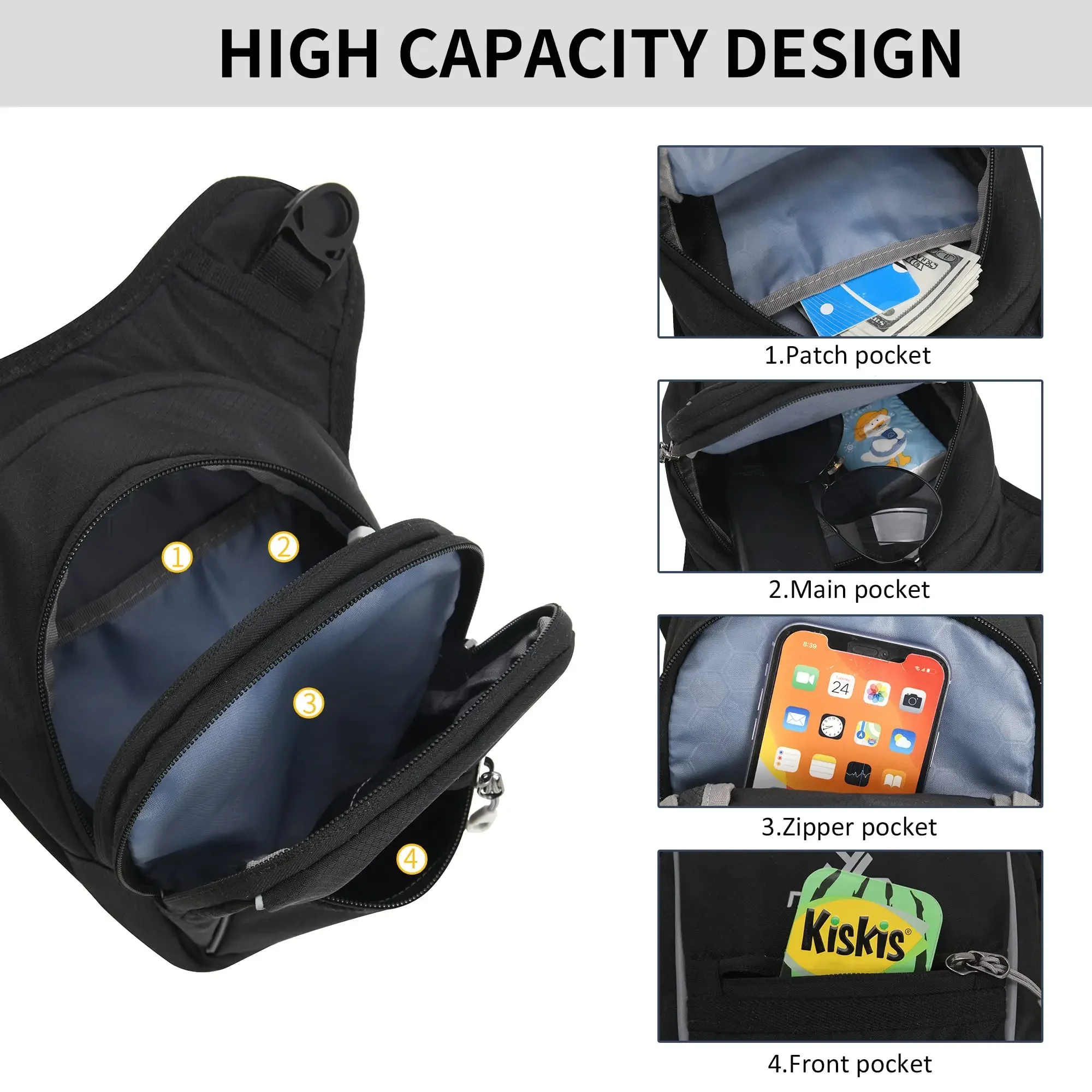 Motorcycle Leg Protector Bag,F - Motorcycle Gear Backpack recensione e prezzo