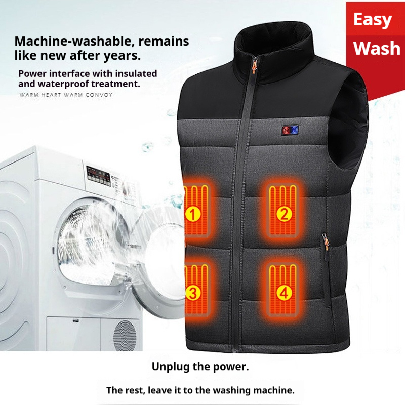 Heated Vest Unisex Charging He - Motorcycle Gear Vest recensione e prezzo
