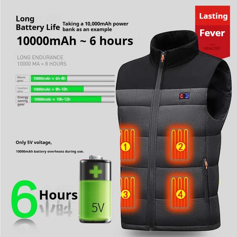 Heated Vest Unisex Charging He - Motorcycle Gear Vest recensione e prezzo