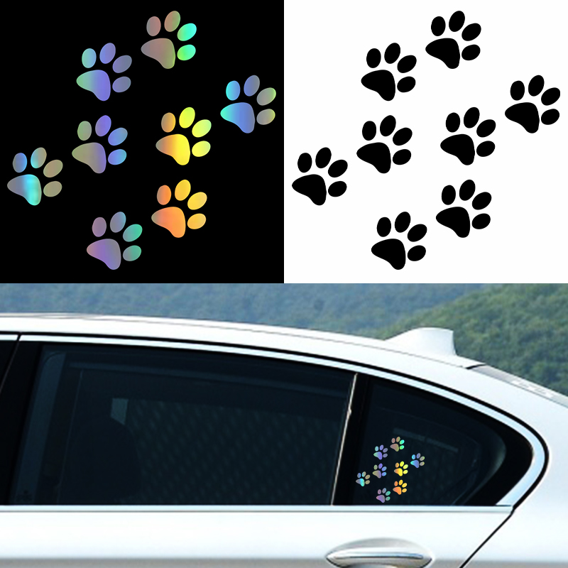 1pc Cat Paw Print Car Sticker  - Motorcycle Gear Auto recensione e prezzo
