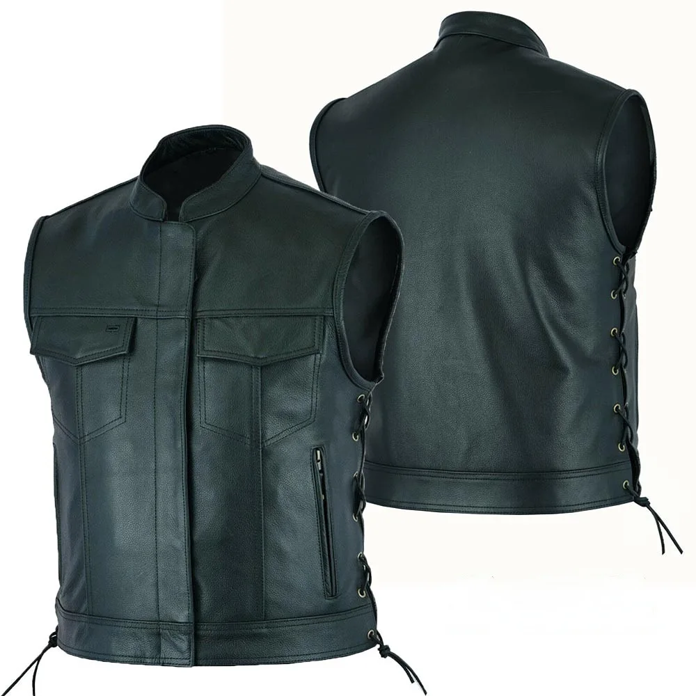 Vest Leather Punk Fashion Casu - Motorcycle Gear Vest recensione e prezzo